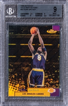 1999-00 Topps Finest Gold Refractors #64 Kobe Bryant (#69/100) - BGS MINT 9